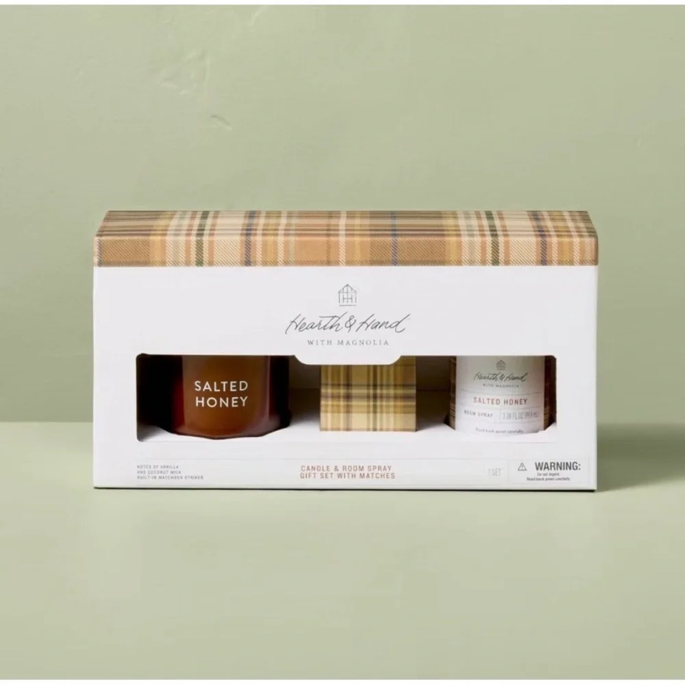 3pc Salted Honey Candle Gift Set - Hearth & Hand Magnolia, Target 2025